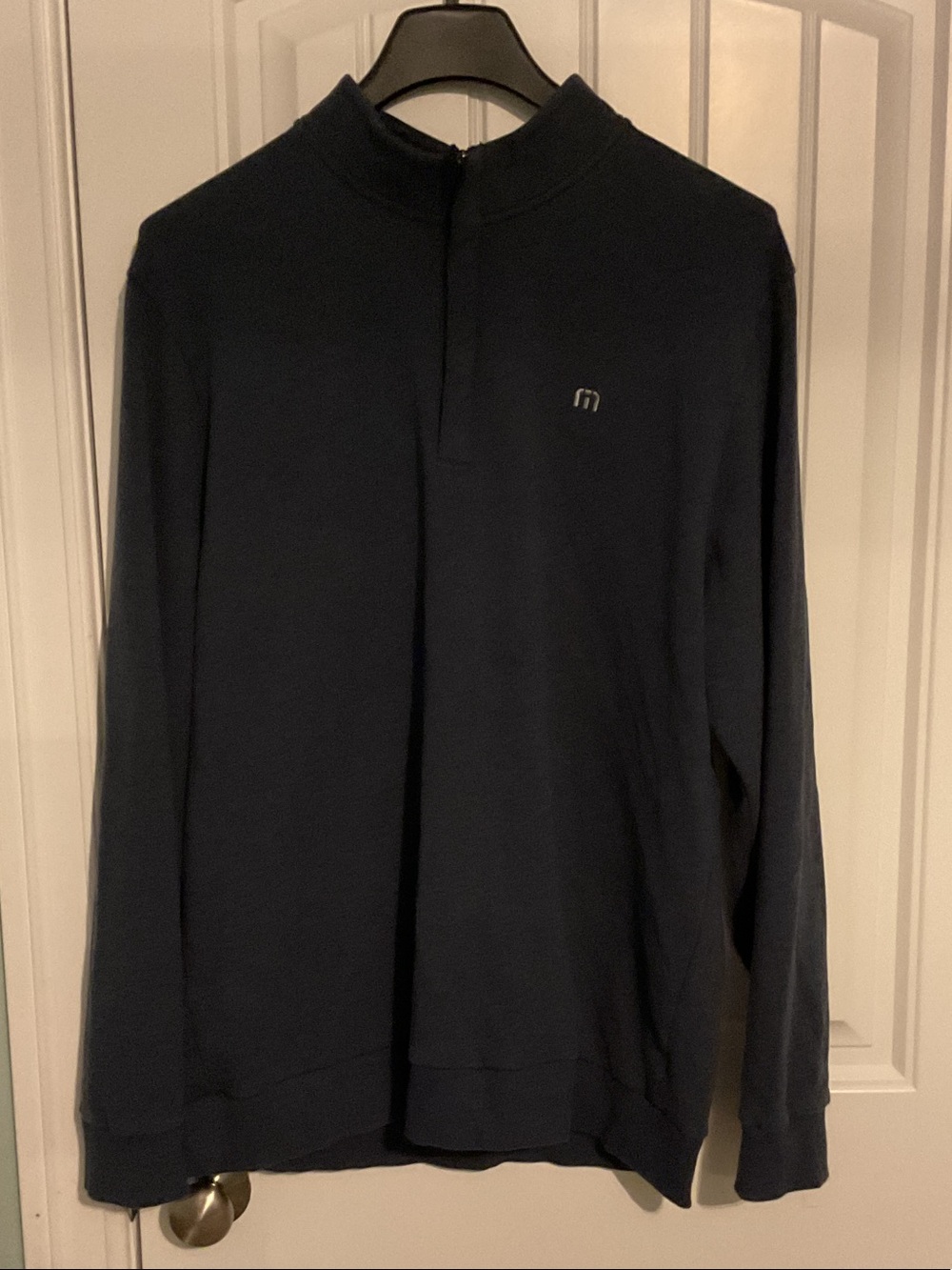 Travis Mathew Men's Navy Zip-Up Pullover